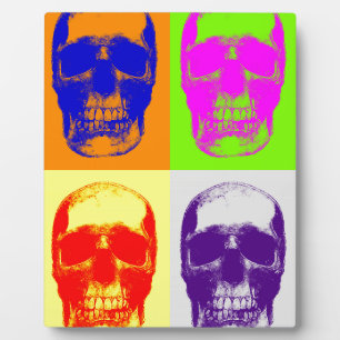 Pop Art Skull Fotoplatte