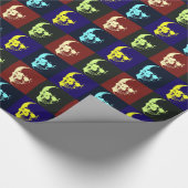 Pop Art Skull Geschenkpapier (Ecke)
