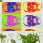 Pop Art Skull Handtuch (Gefaltet)
