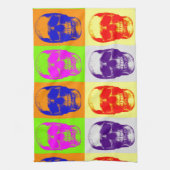Pop Art Skull Handtuch (Vertikal)