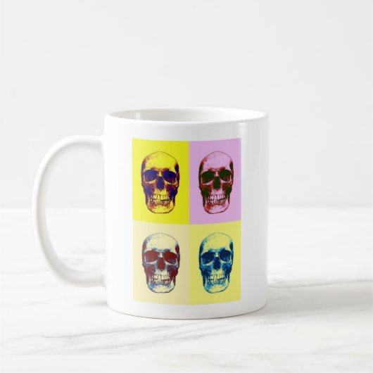Pop Art Skull Kaffeetasse (Links)