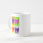 Pop Art Skull Kaffeetasse (Vorderseite Links)