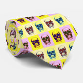 Pop Art Skull Krawatte (Gerollt)