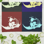 Pop Art Skull Küchentuch (Gefaltet)