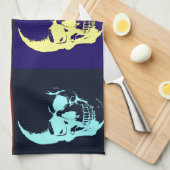 Pop Art Skull Küchentuch (Viertel Falte)