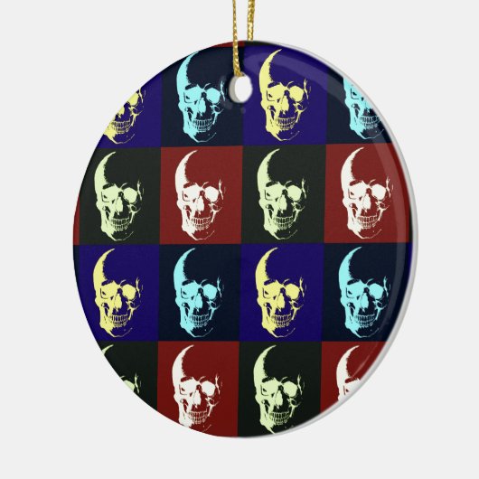 Pop Art Skull Ornamente (Links)