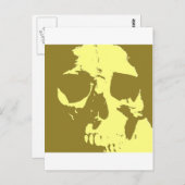 Pop Art Skull Postkarte (Vorne/Hinten)