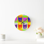 Pop Art Skull Runde Wanduhr (Zuhause)