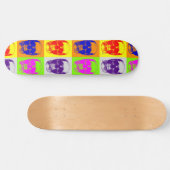 Pop Art Skull Skateboard (Horizontal)