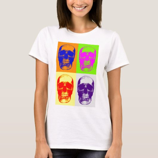 Pop Art Skull T-Shirt (Vorderseite)