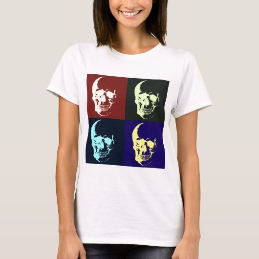 Pop Art Skull T-Shirt (Vorderseite)