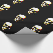 Pop Art Skull Weihnachtswrapping Paper Geschenkpapier (Ecke)
