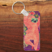 Pop Art Sloth Schlüsselanhänger (Vorderseite)