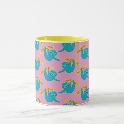 Pop Art Sloths Tasse (Zentrum)