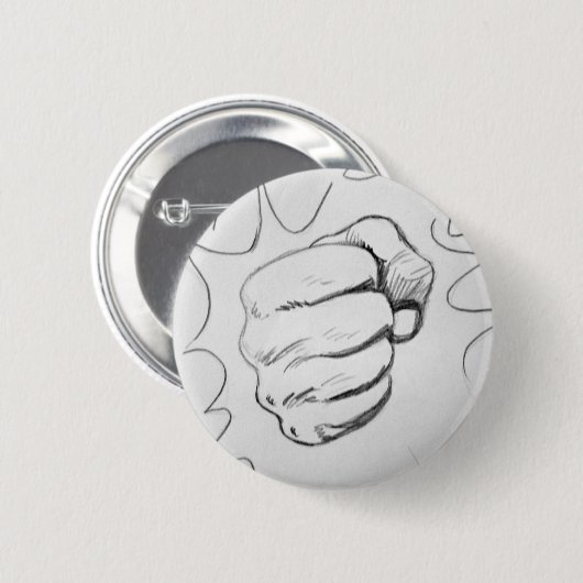 Pop Art Smash Punch Stift Sketch Button (Vorne & Hinten)