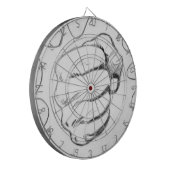 Pop Art Smash Punch Stift Sketch Dartscheibe (Vorderseite Links)