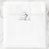 Pop Art Smash Punch Stift Sketch Dreieckiger Aufkleber (Tasche)