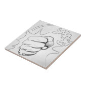 Pop Art Smash Punch Stift Sketch Fliese (Seite)