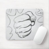 Pop Art Smash Punch Stift Sketch Mousepad (Mit Mouse)