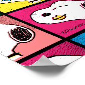 Pop Art Snoopy Lips | Mod for You Pattern Poster (Ecke)
