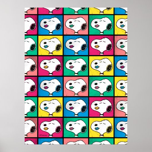 Pop Art Snoopy Lips | Mod for You Pattern Poster (Vorne)