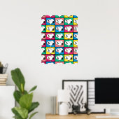 Pop Art Snoopy Lips | Muster für Dich Poster (Heimbüro)
