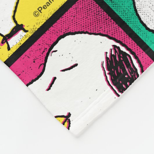 Pop Art Snoopy | Mod für Ihr Muster Fleecedecke (Ecke)