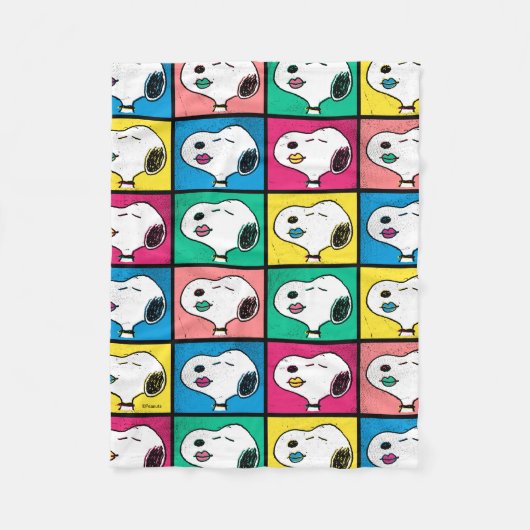 Pop Art Snoopy | Mod für Ihr Muster Fleecedecke (Vorderseite)