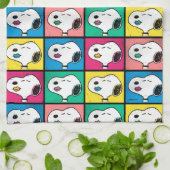 Pop Art Snoopy | Mod für Ihr Muster Geschirrtuch (Gefaltet)