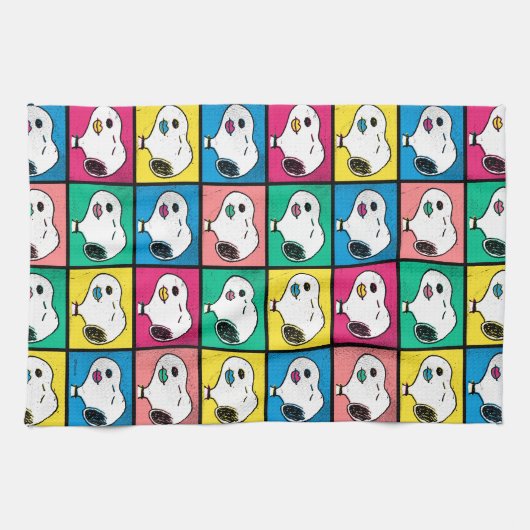 Pop Art Snoopy | Mod für Ihr Muster Geschirrtuch (Horizontal)