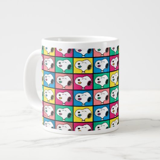 Pop Art Snoopy | Mod für Ihr Muster Jumbo-Tasse (Vorderseite Links)