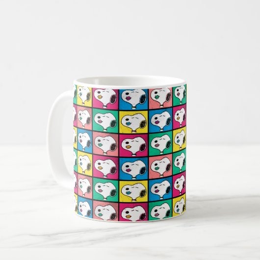 Pop Art Snoopy | Mod für Ihr Muster Kaffeetasse (Vorderseite Links)
