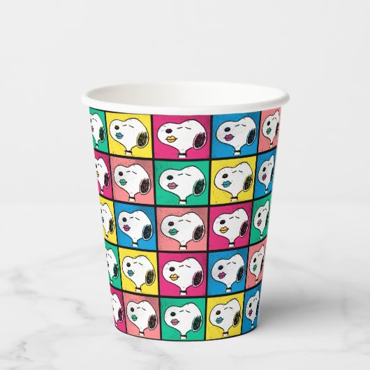 Pop Art Snoopy | Mod für Ihr Muster Pappbecher (Rückseite)