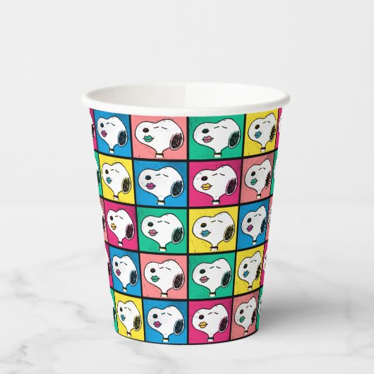 Pop Art Snoopy | Mod für Ihr Muster Pappbecher (Links)