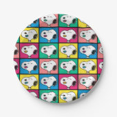 Pop Art Snoopy | Mod für Ihr Muster Pappteller (Vorderseite)