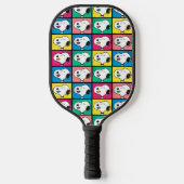 Pop Art Snoopy | Mod für Ihr Muster Pickleball Schläger (Vorderseite)