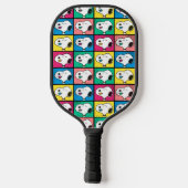 Pop Art Snoopy | Mod für Ihr Muster Pickleball Schläger (Rückseite)