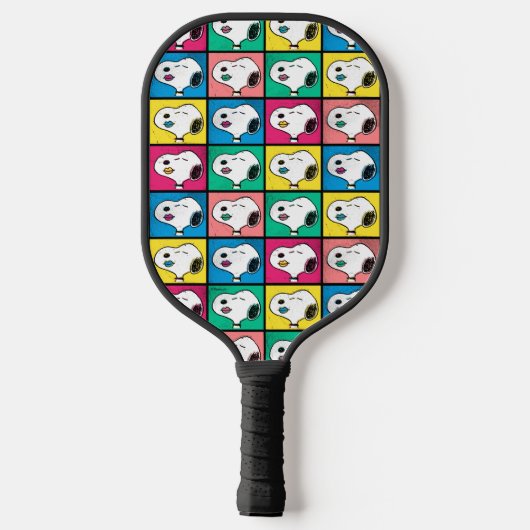 Pop Art Snoopy | Mod für Ihr Muster Pickleball Schläger (Rückseite)
