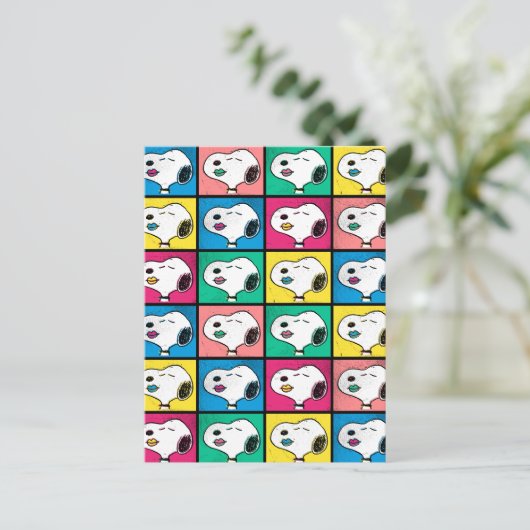 Pop Art Snoopy | Mod für Ihr Muster Postkarte (Stehend Vorderseite)