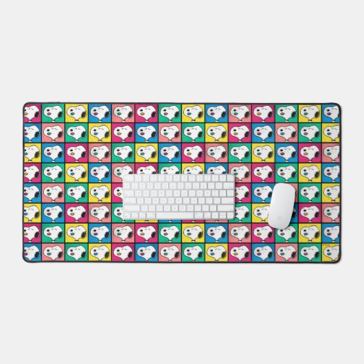 Pop Art Snoopy | Mod für Ihr Muster Schreibtischunterlage (Tastatur & Maus)