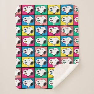 Pop Art Snoopy   Mod für Ihr Muster Sherpadecke