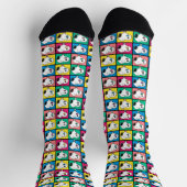 Pop Art Snoopy | Mod für Ihr Muster Socken (Oben)