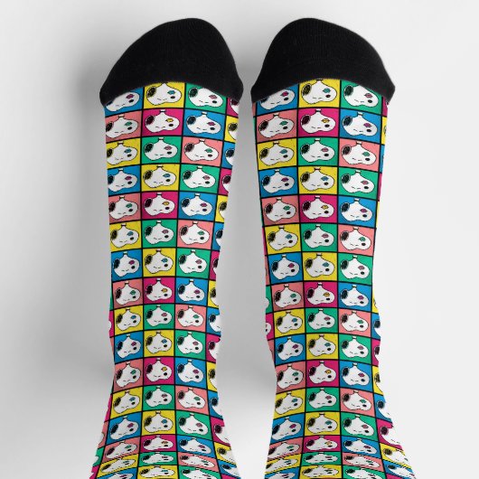 Pop Art Snoopy | Mod für Ihr Muster Socken (Oben)