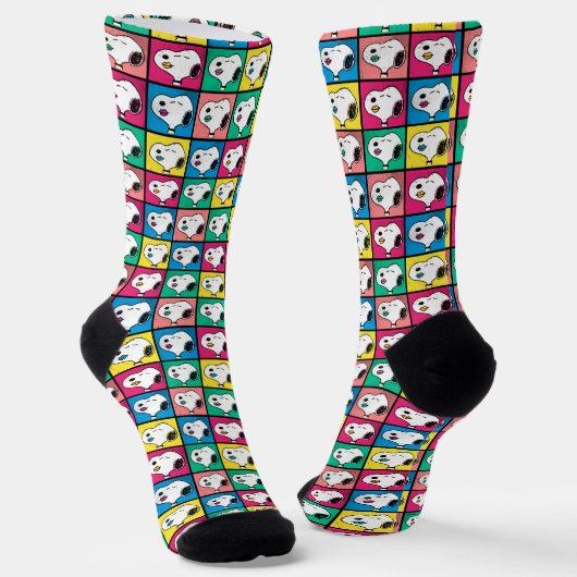 Pop Art Snoopy | Mod für Ihr Muster Socken (Gewinkelt)