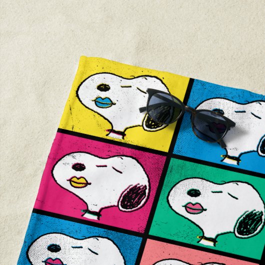 Pop Art Snoopy | Mod für Ihr Muster Strandtuch (Beispiel)