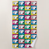Pop Art Snoopy | Mod für Ihr Muster Strandtuch (Vorderseite)