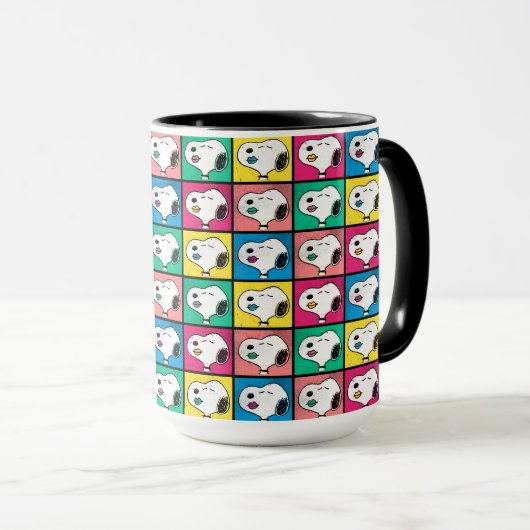 Pop Art Snoopy | Mod für Ihr Muster Tasse (VorderseiteRechts)