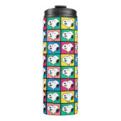Pop Art Snoopy | Mod für Ihr Muster Thermosbecher (Vorderseite)