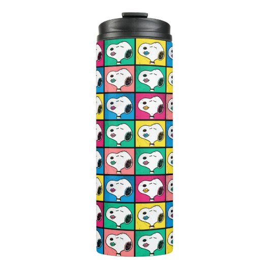 Pop Art Snoopy | Mod für Ihr Muster Thermosbecher (Vorderseite)
