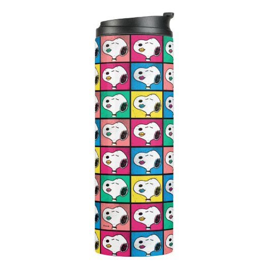 Pop Art Snoopy | Mod für Ihr Muster Thermosbecher (Nach links gedreht)